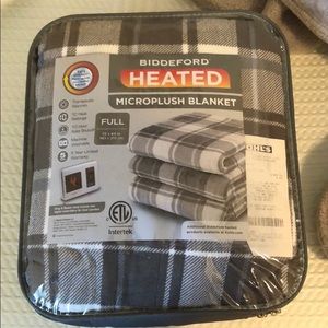 Biddeford heated micro plush blanket